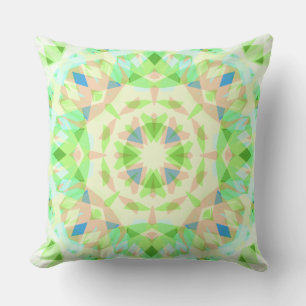 Soft Baby Green Blue Magic Star Summer Nursery Throw Pillow