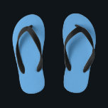 Soft Baby Picton Blue  Kid's Flip Flops<br><div class="desc">Soft baby picton blue solid color. 

For special requests or questions,  contact the artist at wafadahdalcreates@gmail.com. 

© Wafa Y. Dahdal - All Rights Reserved.</div>