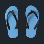 Soft Baby Picton Blue  Kid's Flip Flops<br><div class="desc">Soft baby picton blue solid color. 

For special requests or questions,  contact the artist at wafadahdalcreates@gmail.com. 

© Wafa Y. Dahdal - All Rights Reserved.</div>