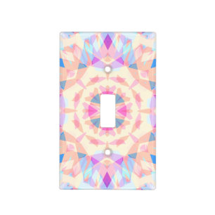 Soft Baby Pink Blue Magic Star Summer Nursery Light Switch Cover