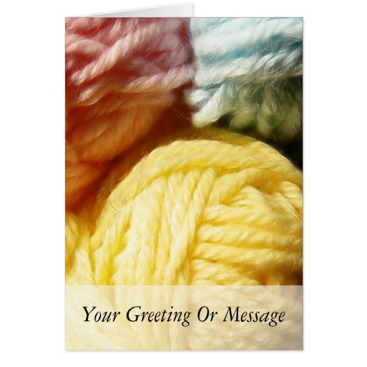 Soft Balls Of Yarn Cards (Front)