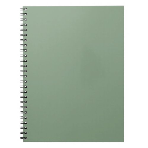 Soft Basil Green Muted Neutral Solid Color Notebook