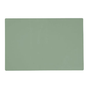 Soft Basil Green, Muted Neutral Solid Color Placemat