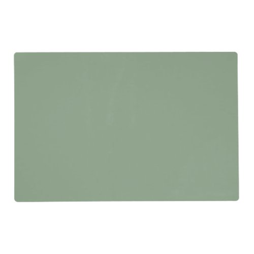 Soft Basil Green Muted Neutral Solid Color Placemat