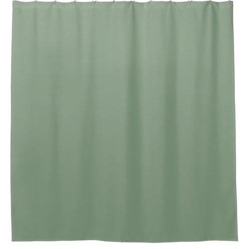 Soft Basil Green Muted Neutral Solid Color Shower Curtain