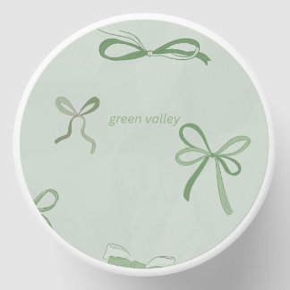 soft beautiful candle with green bows asthetic mini candle favors