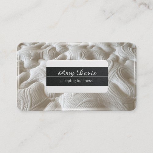 soft beds and mattresses business card