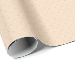 Soft Beige Blossom Wrap – Subtle Floral Elegance Wrapping Paper