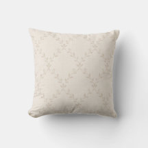 Soft Beige Boho Floral Trellis Pattern