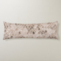 Soft Beige Brown Mermaid Scales Glam 1