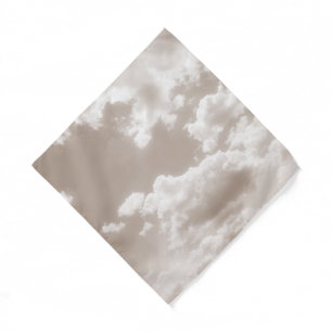 Soft Beige Clouds 5 #clouds #art Bandana