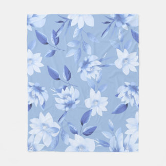 Soft Beige Flower Throw Blanket for Sofa & Bed