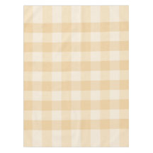 Soft Beige Gingham Tablecloth – Minimal Morning