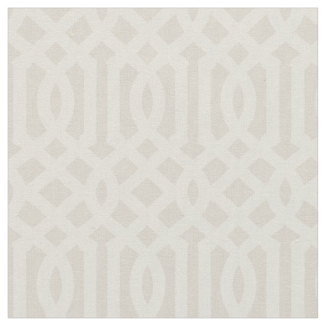 Soft Beige Trellis Fabric (Close Up)