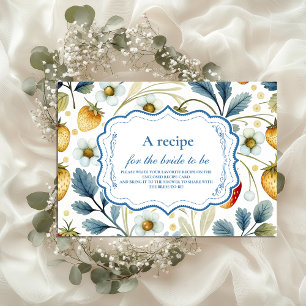 Soft Berry Blush Bridal Shower Enclosure Card