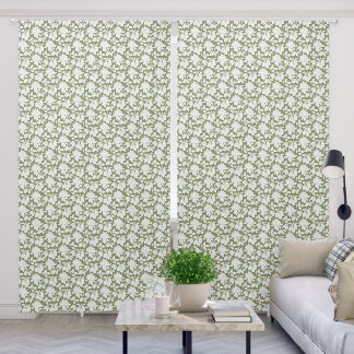 Soft Berry Outline Curtains 