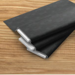 Soft Black Faux Suede Leather Fabric