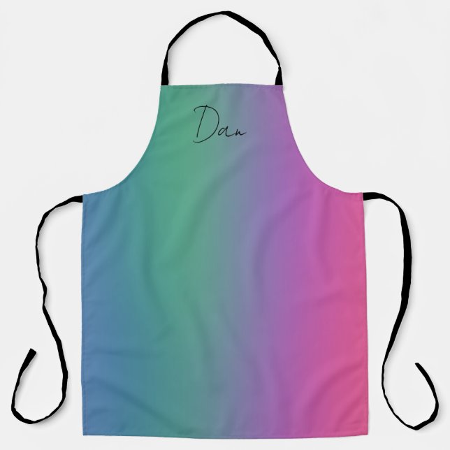 Soft Blended Colors Apron Large (Front)