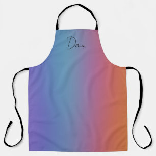 Soft Blended Colors Apron Large