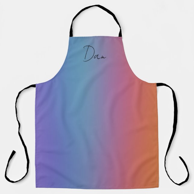 Soft Blended Colors Apron Large (Front)