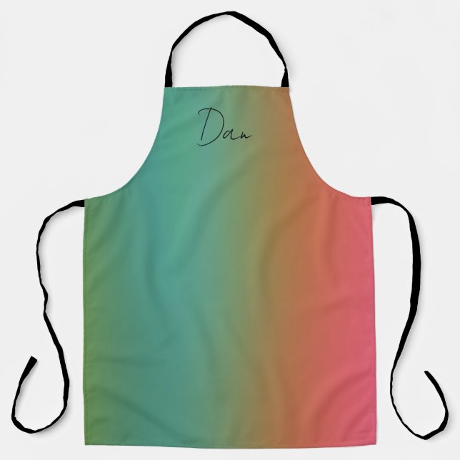 Soft Blended Colors Apron Large (Front)