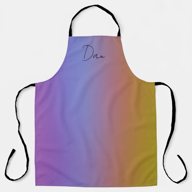 Soft Blended Colors Apron Large (Front)