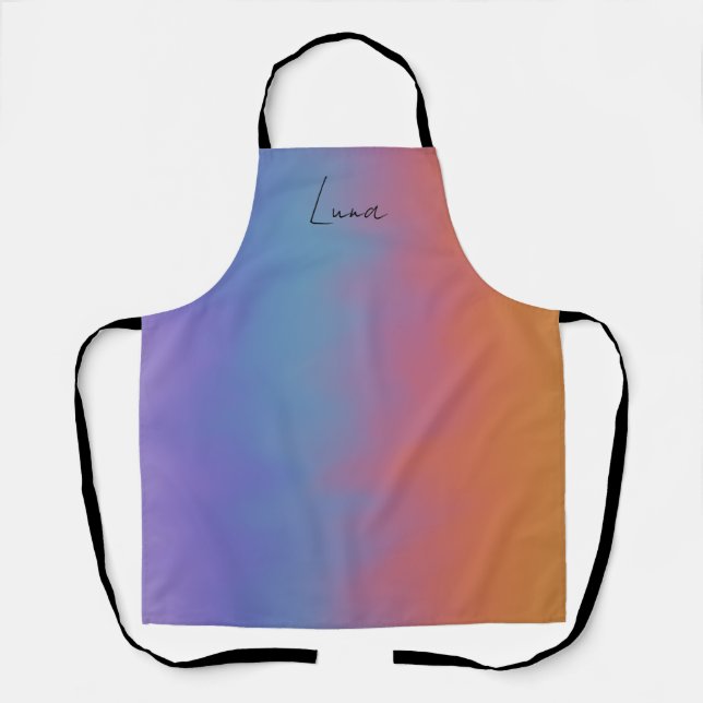Soft Blended Colors Apron Medium (Front)