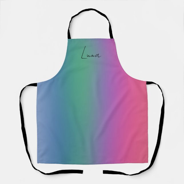 Soft Blended Colors Apron Medium (Front)