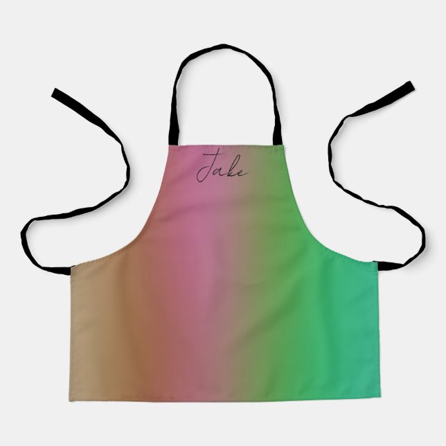 Soft Blended Colors Kids Apron Small (Front)