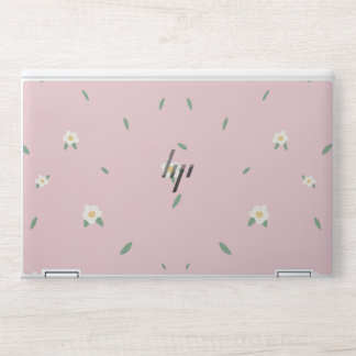 Soft bloom pink floral personalize HP laptop skin