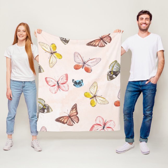 Soft Blooms Fleece Blanket (In Situ)