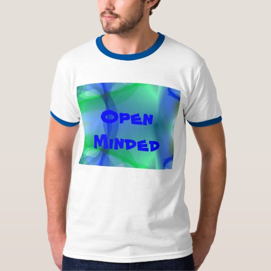 Soft Blue Abstract Peaceful, Open Minded T-Shirt