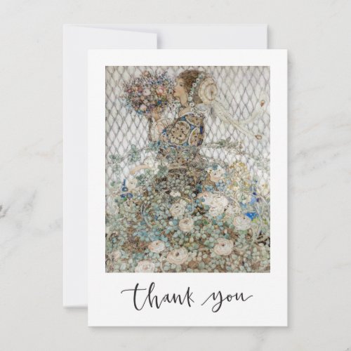 Soft Blue and White Bride Bridal Shower Thank You  Holiday Card