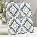 Soft Blue and White Floral Moroccan Ceramic Tile<br><div class="desc">Create a serene atmosphere with this Moroccan-inspired tile featuring soft blue and white floral and geometric patterns. The intricate symmetrical design brings an elegant and calming touch,  making it ideal for backsplashes,  accent walls,  or enhancing Mediterranean and modern interiors.</div>