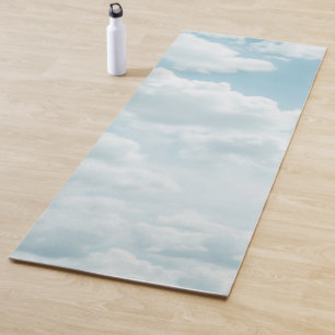 Soft Blue Clouds #2 #clouds #wall #art Yoga Mat
