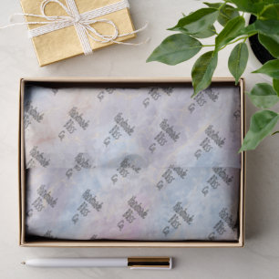 Soft Blue Colorful Marble Tissue Paper