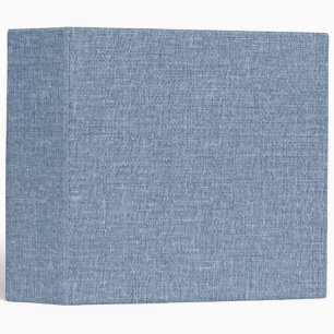 Soft Blue Fabric Texture Blank Clean Professional 3 Ring Binder