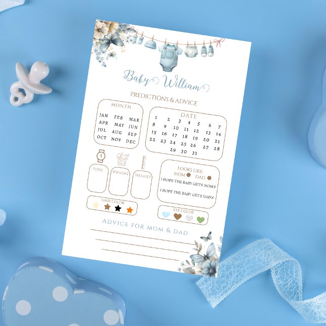Soft Blue Floral Baby Predictions and Advice (Creator Uploaded)