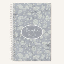 Soft Blue Floral Water’s Bullet Journal