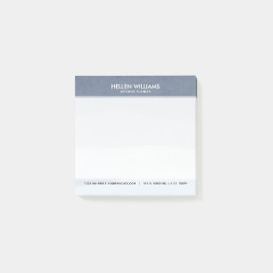 Soft Blue-Gray Abstract Landscape Post-it Notes