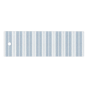 Soft Blue Herringbone Fern Striped Pattern Ruler