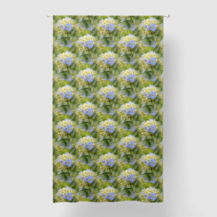 Soft Blue Hydrangea Flower Pattern Nature Blackout Curtains