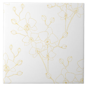 Soft Blue Orchid Ceramic Tile