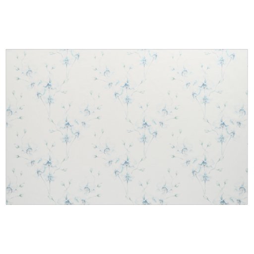 Soft Blue Orchid Fabric