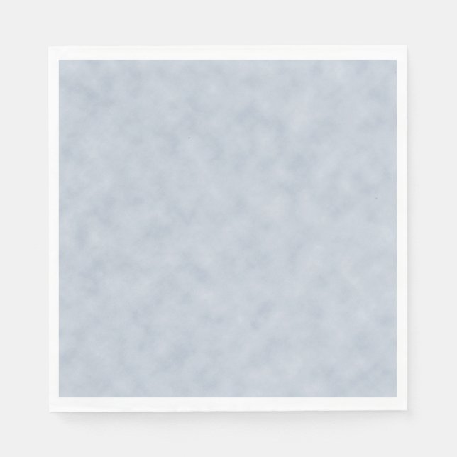 Soft Blue Parchment Look Paper Napkins (Front)