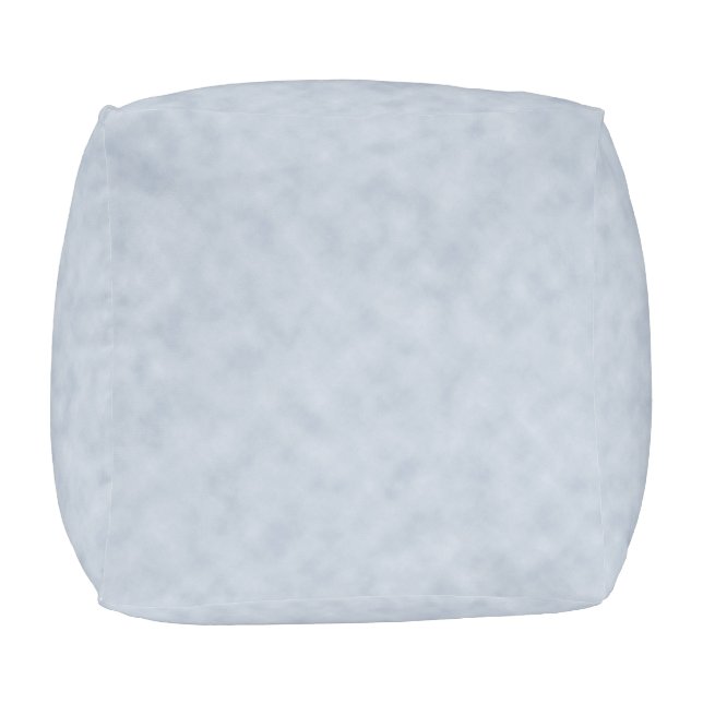 Soft Blue Parchment Look Pouf (Top)