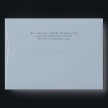 Soft Blue Simple White 5 x 7 Return Address Envelope<br><div class="desc">Soft Blue Simple White 5 x 7 Return Address envelope</div>