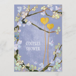 Soft Blue Spring Wedding Couples Shower Invitation
