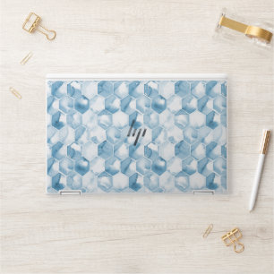 Soft Blue Watercolor Canotype Pattern HP Laptop Skin