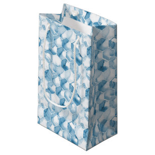Soft Blue Watercolor Canotype Pattern Small Gift Bag